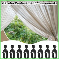 Drapery Hooks for Gazebo 50 Pieces Fly Netting Hooks for Yard Windproof Invisible Netting Hanger Out