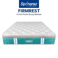 SpinaRez FirmRest Mattress 10 inch Individual Pocket Spring Mattress (King/Queen/Super Single/Single