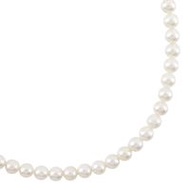 Pre-owned women's pearl necklace, 7.4-8.0mm, pearl and silver, approximately 37.8g.