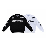 WP Company - Knitwear HalfZip BOXY Magic White Black Football Knit Unisex Sweater / Men's & Women's 