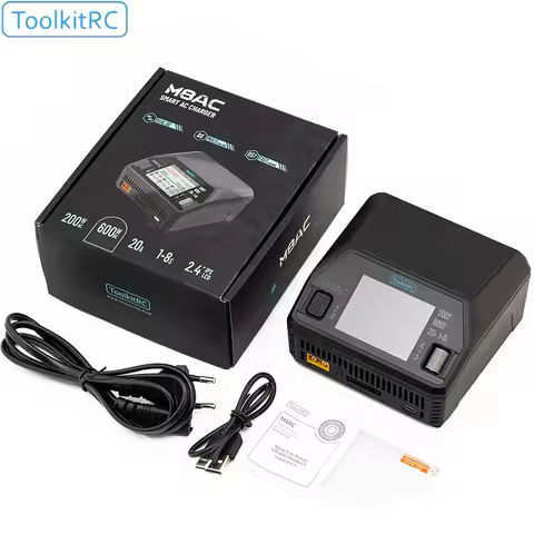 ToolkitRC M8AC Smart Lipo Battery Charger Discharger for 1-8S LiHV Lipo Battery PD 65W FPV Model Par