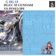 WATER DECAL [GHOST] HG 13 HGUC XI GUNDAM VS PENELOPE 1/144 (HIQ) Fluorescent GHG13 GHG 13 HG13