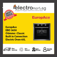 EuropAce EBO 3650 Otimmo : Classic  Built in Convection  Electric Oven 65L