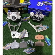 NINJA RR GACORR PACKAGE CALIPER SET + FRONT REAR BRACKET FORMULA 8.1 RACING PARTS 81 THAILAND NINJA 