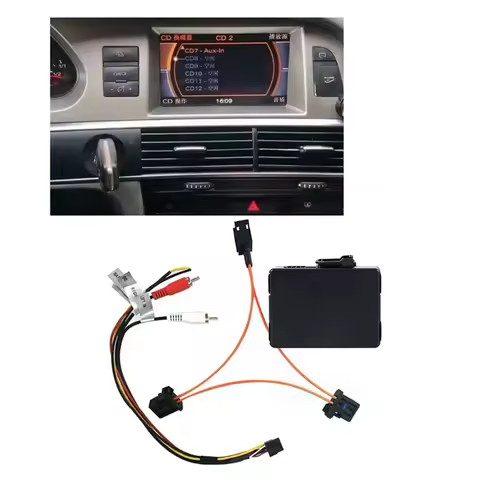 Car Bluetooth Music Aux Audio Input Old 2GMMI Bluetooth Music Parts For A6L A8L Q7 Audio Fiber Decod