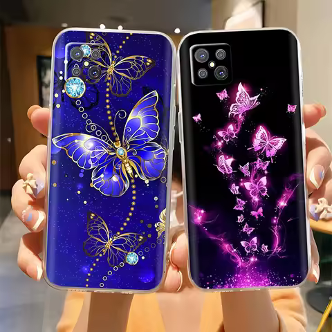 For Oppo Reno 4Z 5G Case CPH2065 Cute Cartoon Painted Soft TPU Funda Back Cover For Oppo Reno4 Z 4 Z