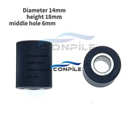 3pcs pinch roller belt pulley  for VCR tape recorder audio player 14x18x6mm