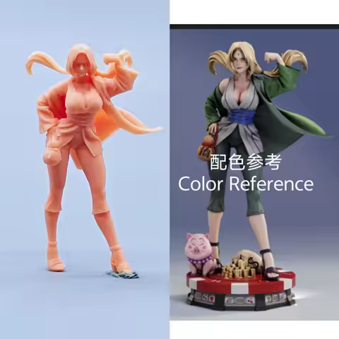 1/64 Figurines Scale Model Resin Tsunade Uncolored Miniatures Diorama Hand-painted C418