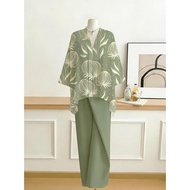 Boho Floral Print Blouse & Skirt Set - Versatile Outfit For Daily Wear