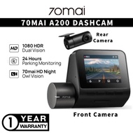 70mai Dashcam A200 Dual Channel 1080P Full HD+ HDR | 24H Parking Surveillance