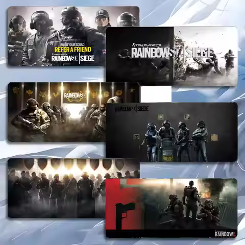 Game Tactical R-Rainbow Six Siege Mouse Pad Mousepad Large Gaming LockEdge Thickened PC Table Desk M