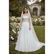New 90 - 95% bustier wedding dress, S - L shape