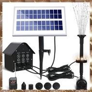 (Y O Q N)Fountain Pump Solar Fountain Pump 5 LED Lights 3.6W Solar Fountain Water Pump  200L/H with 