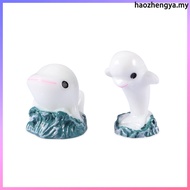 2 Pcs Office Decoration Dolphin Gifts Household Home Fish Tank Decorations haozhengya