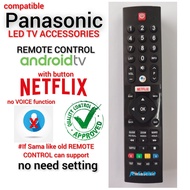 Panasonic Android LED TV Remote Control TH-32GS550V TH-65HX650K TH-75HX600K TH-50HX650K TX-49GXR600 