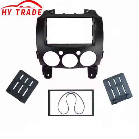 HY DVD Frame Audio Fitting Adaptor Dash Trim Facia Panel Stereo Radio Dash Trim for Mazda 2 2010 Dem