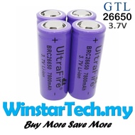 GTL EvreFire ULTRAFIRE 16340 14500 18650 26650 battery 3.7V rechargeable battery