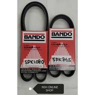 Fan Belt (100% BANDO) for Proton Waja 1.6 Old (5PK865 & 5PK1080)