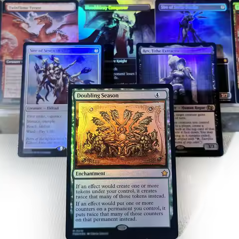 TDM DFT FDN FOIL6//002 Tcg Proxy Cards Sword of Forge Twinflame Tyrant Twinflame Tyrant and Frontier