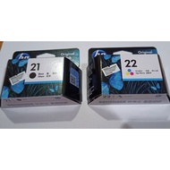HP 21 Black Ink Cartridge C9351AA And HP 22 Color Ink Cartridge C9352A 100% Original