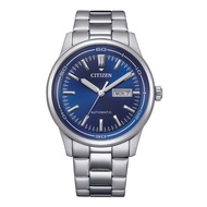 (AUTHORIZED SELLER) Citizen Automatic Blue Dial Silver Stainless Steel Strap Men Watch NH8400-87L