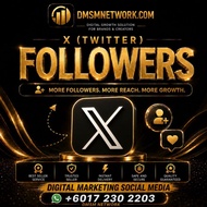 DMSM NETWORK 1K X TWITTER WORLDWIDE FOLLOWERS