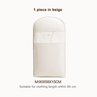 Hanging Bag Transparent Anti-dust Cover Wardrobe Garment Storage Zippered Closet Protector Suit Orga