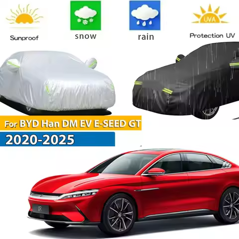 For BYD Han DM EV E-SEED GT 2020 - 2025 Full Car Covers Outdoor Sun Anti UV Rain Snow Dust Protectio
