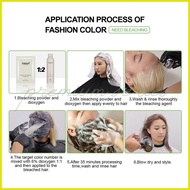 ☜ ☂ ☩ Bremod Premium Cocoa Butter Hair Color Dyed Cream Fashion Light Ash Gray Brown Rose 0.00 Dust