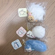 Chiikawa 毛毛尾巴系列 小可愛 小八貓 掛飾 吊飾　鎖匙扣 掛飾 掛件擺設裝飾 公仔掛袋吊飾 ちいかわ　ハチワレ 八字貓 小八 吉依卡哇 公仔 うさぎ 兔兔 usagi 兔哥