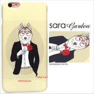 【Sara Garden】客製化 手機殼 蘋果 iPhone 6plus 6SPlus i6+ i6s+ 手繪 紳士 西裝 狼人 保護殼 硬殼