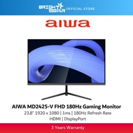 AIWA MD2425-V 23.8" FHD 180hz Gaming Monitor - IPS/1ms/HDMI/DP