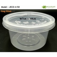 JECO-4-50 FC90 50pcs Round Container W7cm x H4cm