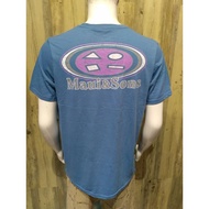 Maui and Sons Blue Oval Maui Logo Graphic Tee Tees Tshirts Branded Overruns