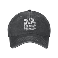 Street Style Cowboy Cap Best Selling Cool The Rolling Stones Lyrics You Can'T Always Get What You Wa