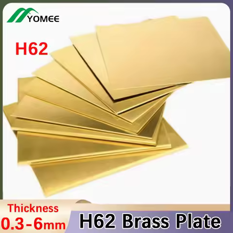 10x10mm~200x200mm H62 Brass Plate Sheet Thickness 0.3mm 0.5mm 0.6mm 0.8mm 1mm 1.2mm 1.5mm 2mm 2.5mm 