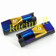 HONDA YAMAHA SUZUKI UNIVERSAL EX5 C70 W125 FRONT FOOTREST SET TL TITANIUM ACC PEMIJAK KAKI DEPAN