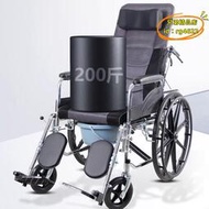 【優選】護理輪椅車摺疊輕便專用手推車殘疾人便攜帶坐便器