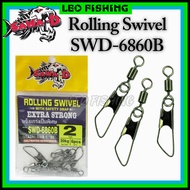SAWA-D Rolling Swivel 6860B with Safety Snap SWD-6860B