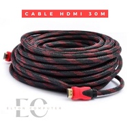 (EltonComp) Hdmi Cable 30m Net/HDMI 30m/HDMI Cable 30meter Net Fiber/HDMI Cable - HDMI 30meter/HDMI Cable to HDMI 30m Fiber/HDMI Cable Net 30m