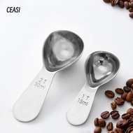 CEASI Coffee Scoops, 15/30ml 1 Tbsp or 2 Tbsp Coffee Bean Measuring Spoons, Durable Stainless Steel 
