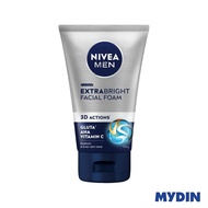 Nivea Men Extra Bright Bright Facial Foam (100g)