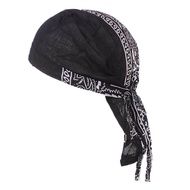 LazaraHome Men Womens Skull Caps Durag Hair Loss Chemo Hats Pirate Head Scarf Bandana