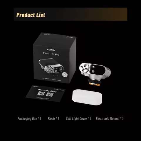 Viltrox Vintage Z1 Pro Retro TTL Mini Flash, 1/8000s HSS, 24Ws GN12 Speedlight Compatible with Sony/
