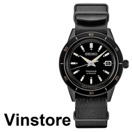 [Vinstore] Seiko Presage Japan Made SRPH95J1 1960s Style Black Leather Strap Full Black Men Watch SRPH95J SRPH95