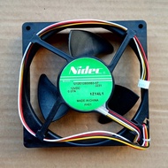 New  Nidec U12E12BS8B3-57 J231 12V 0.07A 12cm for Refrigerator Cooling Fan