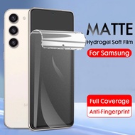 Matte Hydrogel Film For Samsung Galaxy A55 A35 S24 A15 A25 A05 Note 8 9 10 20 S20 S21 S22 S23 Ultra Plus S20 fe S10 S8 S9 A14 A24 A34 A54 A13 A23 A52 A52s A32 A22 A42 A20s A21s A50s A30 A50 A12 A31 A51 A53 A71 A72 A73 Soft Screen Protector Film