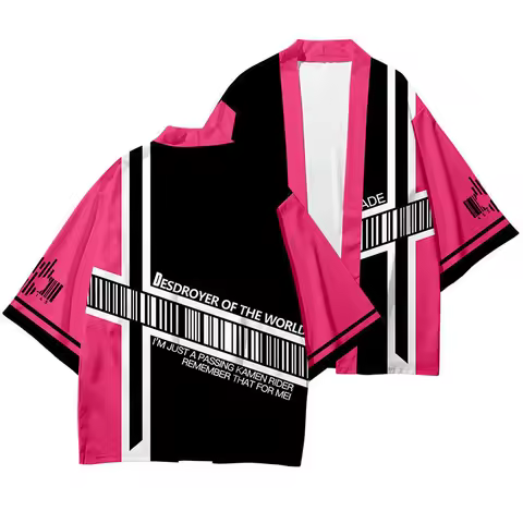 Kamen Rider DECADE Japanese Style Kimono Haori Men Women Cardigan Japanese Traditional Clothing Asia