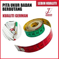 Pita Ukur Berbutang untuk Perkakas Tangan / Pita Ukur Baju / Tali Tape Inci / Measuring Tape / Tailo