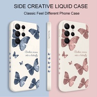 Red Blue Butterfly Phone Case For realme 8 4G 10 Pro 5G C11 2021 C35 XT 6i C21Y C2 C12 7 C30S 9 Fashion Cover Creative Design Cover